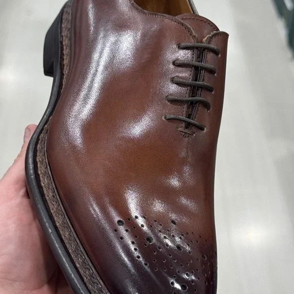 Men's Brown Leather Oxford Dress Shoe